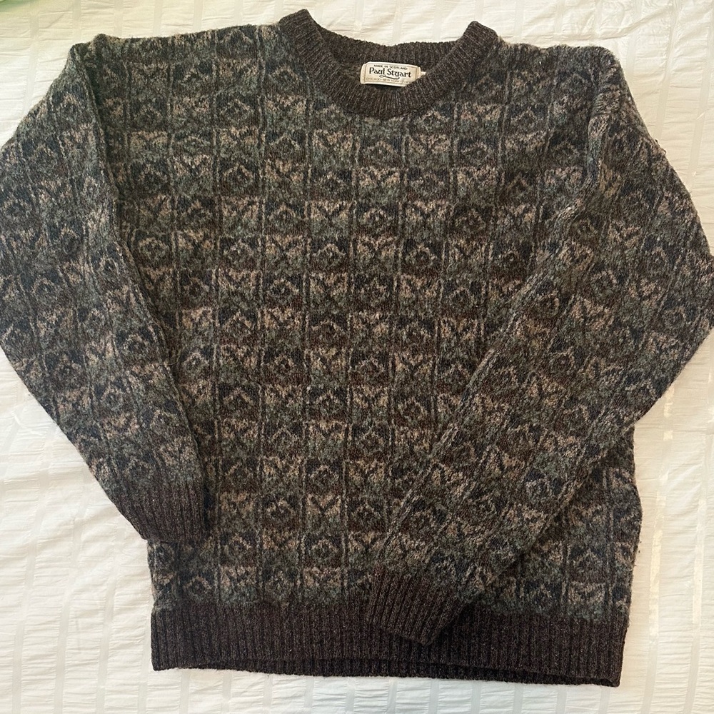 Vintage Paul Stuart sweater wool Scotland